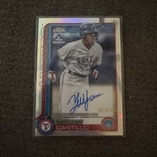 2025 Topps Pro Debut Chrome Autographs Yolfran Castillo #PDC-51 card