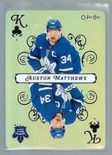 2025-26 O-Pee-Chee Playing Cards Auston Matthews #K-CLUBS card