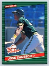 1986 Donruss The Rookies Jose Canseco #22
