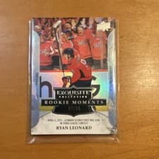 2025-26 Upper Deck Black Diamond Exquisite Moments Ryan Leonard #M-RL card