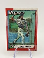 2025 Topps Shoebox Treasures First Light Rookies - 1990 Redux James Wood #FL-5 card