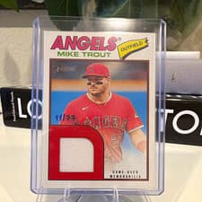 Mike Trout 2026 Topps Heritage Real One Relics card