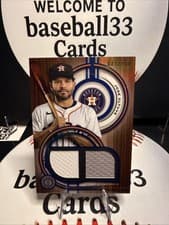 2025 Topps Tribute Single-Player Dual Relics Jose Altuve #DR-JA card