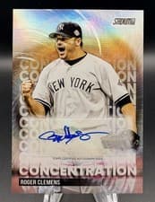 2025 Stadium Club Concentration Autographs Roger Clemens #TVA-RC card