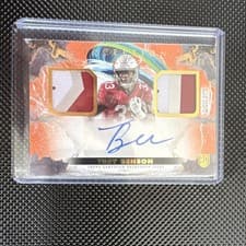 2024 Topps Inception Franchise Foundation Relic Autographs Trey Benson #FFRA-TB card