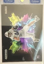 2025 Panini Prizm Draft Picks Black Color Blast Tyler Warren #22 card