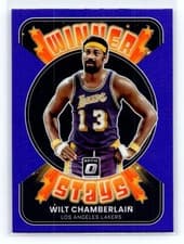 Wilt Chamberlain 2021 Panini Donruss Optic Winner Stays card