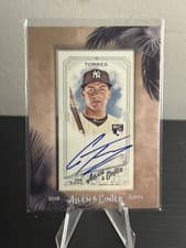 Gleyber Torres 2018 Topps Allen & Ginter Framed Mini Autographs card