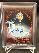 2025-26 Upper Deck Black Diamond Rookie Gems Signatures Niklas Kokko #RGS-NK card