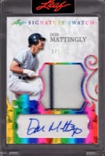 2025 Leaf Spectacular Baseball Signature Swatch Don Mattingly #SS-DM1 card