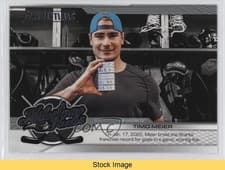 2024-25 Upper Deck Credentials Milestone Pucks Timo Meier #MP-TM card