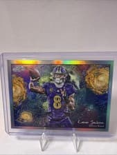2025 Topps Cosmic Chrome Stars in the Night Lamar Jackson #STN-11 card