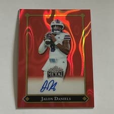 2025 Leaf Metal 92 Autographs Jalon Daniels #92L-JD1 card