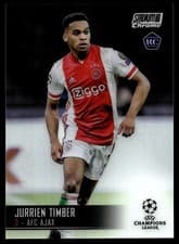 Jurrien Timber 2020 Stadium Club Chrome UEFA Champions League card