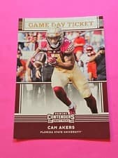 Cam Akers 2020 Panini Contenders Draft Picks Game Day Ticket card