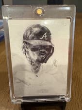 2025 Topps Update Keegan Hall Art Cards Ronald Acuña Jr. #KHAC-29 card