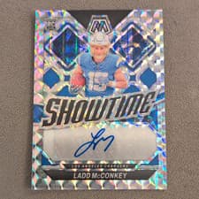 2024 Panini Mosaic Showtime Signatures Ladd McConkey #SS-LMY card