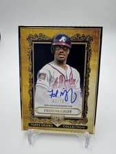 Fred McGriff 2025 Topps Gilded Collection Topps Gallery of Gold Autographs card