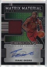 2024-25 Panini Obsidian Matrix Material Autos Isaac Okoro #MM-IOC card