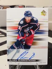 Oliver Bjorkstrand 2019 SP Authentic card
