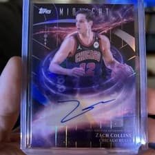 2025-26 Topps Midnight Stroke of Midnight Autographs Zach Collins #SM-ZC card