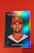 2025 Topps Update Most Valuable Albert Pujols #MV-23 card