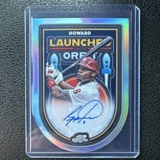 2025 Topps Cosmic Chrome Launched Into Orbit Autographs Ryan Howard #LIOA-RH card