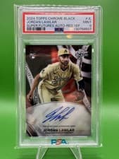 2024 Topps Chrome Black Super Futures Autographs Jordan Lawlar #SFA-JL card