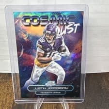 2025 Topps Cosmic Chrome Cosmic Dust Justin Jefferson #CD-17 card