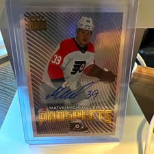 Matvei Michkov 2024-25 Skybox Metal Universe Skybox Premium Prospects Auto card