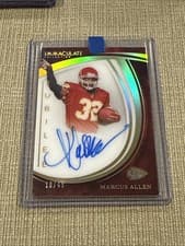 2025 Panini Immaculate Jubilee Signatures Marcus Allen #10 card