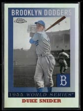 2025 Topps Chrome Platinum 1955 World Series Duke Snider #55WS-4 card