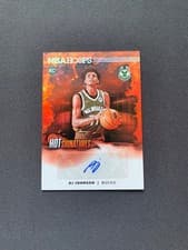 2024-25 Hoops Hot Signatures Rookies AJ Johnson #HSR-AJJ card