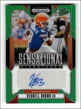 Vernell Brown III 2025 Panini Prizm Draft Picks Sensational Signatures card