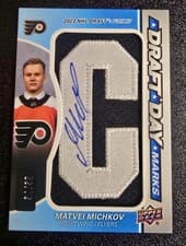2024-25 SP Game Used Draft Day Marks Matvei Michkov #DDM-MM card