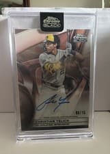 2025 Topps Chrome Black Autographs Christian Yelich #CBA-CY card