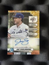 2024 Bowman Draft Bowman Draft Night Autographs Jac Caglianone #BDNA-JC card