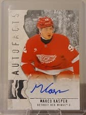 Marco Kasper 2025-26 Upper Deck Artifacts Autofacts card