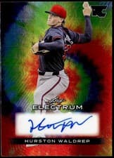 Hurston Waldrep 2024 Leaf Electrum Baseball Base Autograph card
