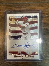 2025 Topps Archives 1995 Topps Cyberstats Autographs Jimmy Rollins #95CA-JRO card