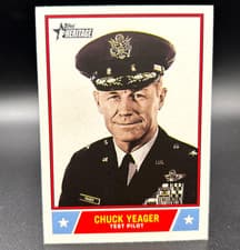 2025 Topps Heritage Notable Americans Chuck Yeager #NS-38 card