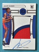 Jalen Duren 2022-23 Panini National Treasures card