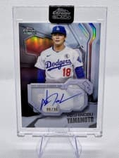 2026 Topps Chrome Black Ivory Autographs Yoshinobu Yamamoto #IVA-YY card