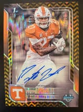 Peyton Lewis 2025 Bowman University Chrome Sapphire Chrome Prospect Autographs card