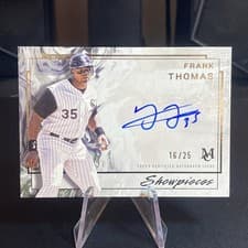 2025 Topps Museum Collection Showpieces Autographs Frank Thomas #SA-FTH card