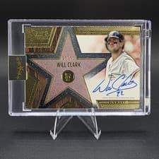 2025 Topps Five Star Stars and Stitches Autographs Will Clark #SS-WC card