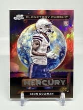 2024 Topps Chrome Cosmic Planetary Pursuit - Mercury Keon Coleman #PPM-KC card