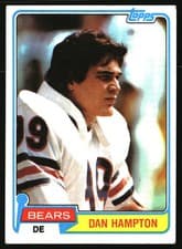 Dan Hampton 1981 Topps card