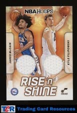 2024-25 Hoops Rise 'n Shine Dual Memorabilia Jared McCain / Kyle Filipowski #RSD-KJD card