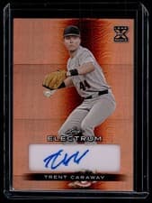 Trent Caraway 2024 Leaf Electrum Baseball Base Autograph card